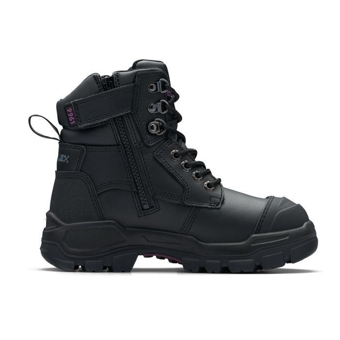 FB9961 Blundstone Women's RotoFlex Lace Up Safety Boot with Zip