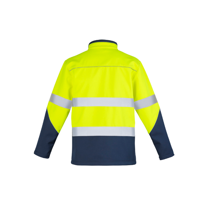 HJ353 - Yellow/Navy Syzmik Unisex Hi Vis Softshell Jacket