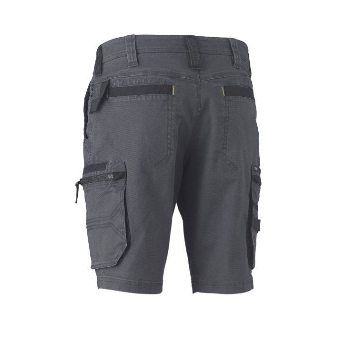 T1330-Charcoal, FLEX & MOVE™ STRETCH UTILITY ZIP CARGO SHORT