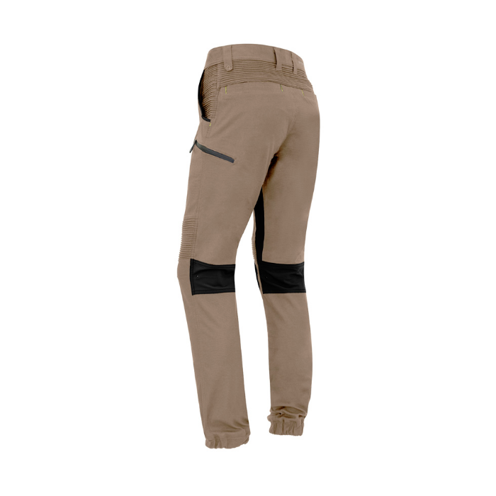 T340 - Khaki Syzmik Mens Streetworx Stretch Pant - Cuffed