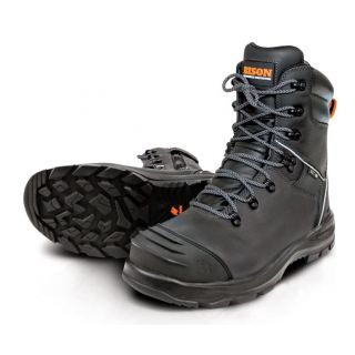 FA100 Bison XT Lace up - Zip Side High Leg Safety Boot