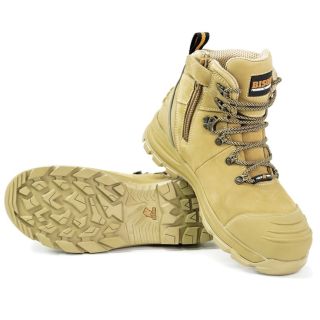 FA101 Bison XT Lace up - Zip Side Safety Boot