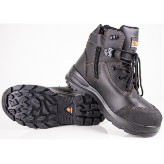FA31 Bison Boot, Tor Lace Up-Zip Side, Safety