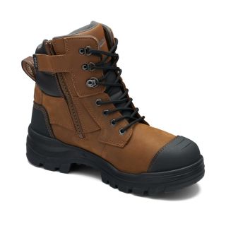 FB8066 8066 Blundstone Uisex Rotoflex Lace Up Safety Boot with Zip-TPU sole