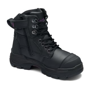 FB9961 Blundstone Women's RotoFlex Lace Up Safety Boot with Zip