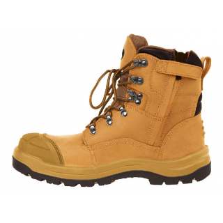 FJ91-Wheat, JB's wear Lace Up-Zip Side Safety Boot