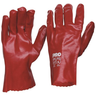 GR327 27Cm Red Pvc Gloves