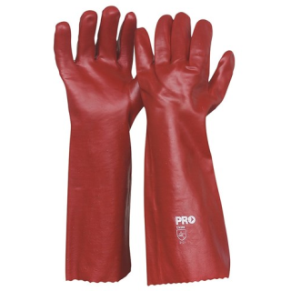 GR343 45Cm Red Pvc Gloves 