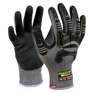 GR483 Esko Razor Impact 3 Glove, Grey