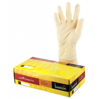 GR500PF Bastion Latex Powder Free disposable gloves, Size L