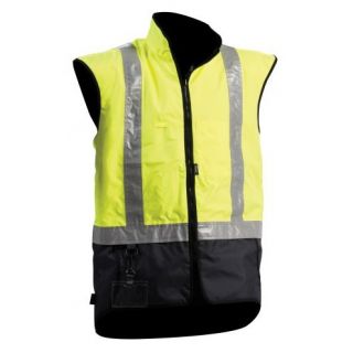 HJ15-Yellow/Navy Hivis Stamina Vest