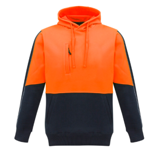 HJ484 - Orange/Navy Syzmik Unisex Hi Vis Pullover Hoodie
