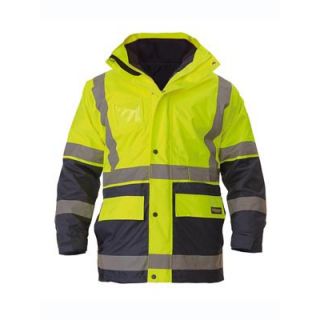 HJB6975-Yellow/Navy Bisely Hivis 5 in 1 Jacket