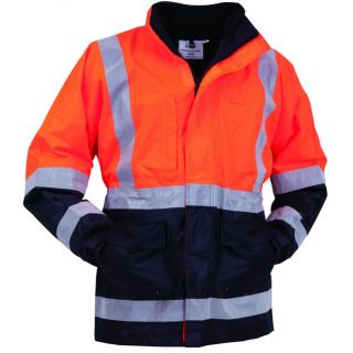 HR10-Orang/Navy Hivis Stamina Jacket