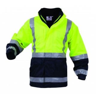 HR10-Yellow/Navy Hivis Stamina Jacket