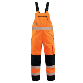 HR18-Orange/Black Extreme Bib Overtrouser