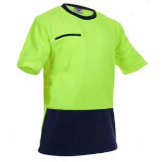 HS24-Yellow/Navy Hivis Polar Fleece Tee