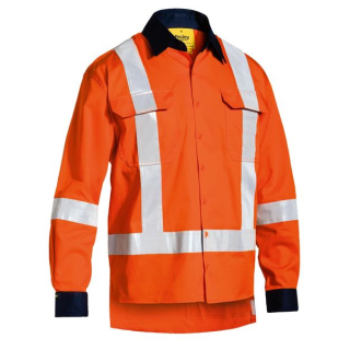 HS6248 Taped Hi Vis TTMC Cool Lightweight Drill Shirt