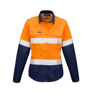 HS720 - Syzmik Womens Rugged Cooling Hi Vis Taped Long Sleeve Shirt