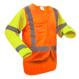 HV1507 Orange/Yellow, Esko MTC Safety Vest