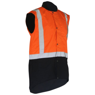JO1340-Orange, Esko Oilskin D/N Sleeveless Vest