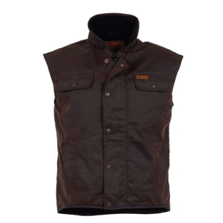 JO6036-Brown, Outback Oilskin Vest