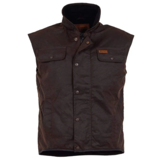 JO6036-Brown, Outback Oilskin Vest