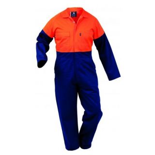 OA-DODCO-Orange/Navy Bison Overall, 100%Cotton, Domed