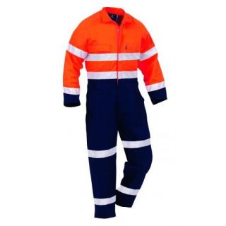 OA901 Orange/Navy Argyle Overall