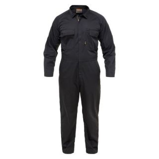 OA100/C-Charcoal Bison Overalls, Polycotton, Zipped