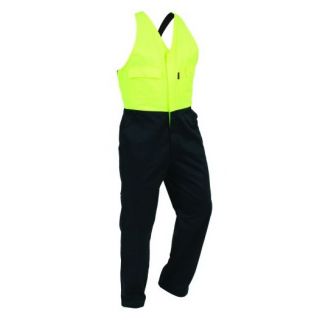 OA305-Yellow/Spruce Overalls, Bison Polycotton Easy-Action