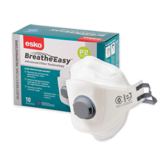 PRDRP2VF Esko Breathe Easy P2 Flat Fold Mask with Valve