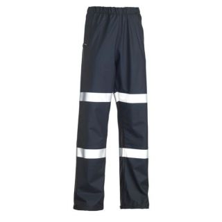 RF6936T-Navy STRETCH PU Rain Overtrouser