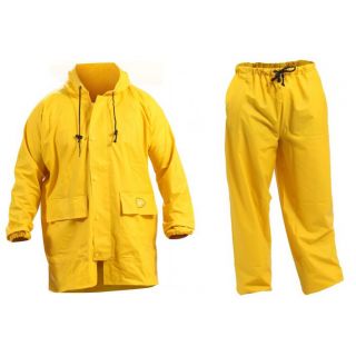 RP2000-Yellow Heavy Duty TURU PVC Rainwear Set (Parka + Overtrouser)