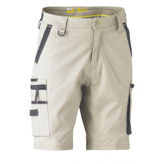 T1330-Stone, FLEX & MOVE™ STRETCH UTILITY ZIP CARGO SHORT