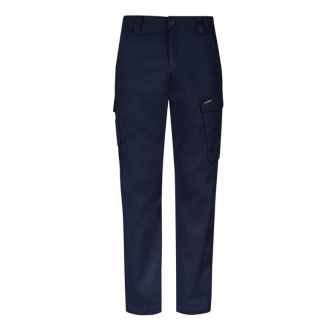 T230-Navy, Mens Essential Basic Stretch Cargo Pant