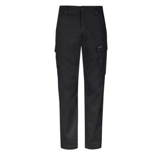 T230-Black, Mens Essential Basic Stretch Cargo Pant