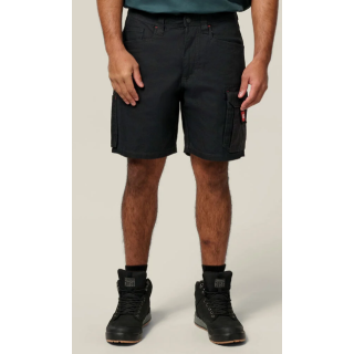 T5066-Black, Hard Yakka Legends Relaxed Fit Cotton Work Cargo Short