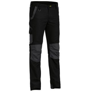 T6130-Black/Grey, Bisely FLEX & MOVE™ STRETCH PANT