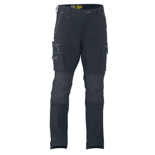 T6330-Black, FLEX & MOVE™ STRETCH UTILITY ZIP CARGO PANT