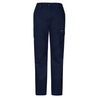 T730 - Navy Syzmik Womens Essential Basic Stretch Cargo Pant
