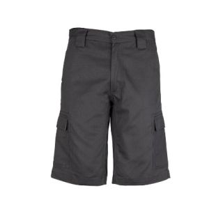 TS012 -Charcoal, Mens Midweight Drill Cargo Short