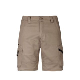 TS605 -Khaki, Mens Rugged Cooling Stretch Short