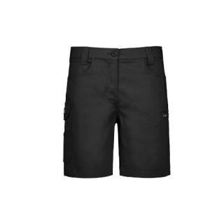 TS735 -Black, Womens Essential Stretch Cargo Short