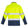 HJ353 - Yellow/Navy Syzmik Unisex Hi Vis Softshell Jacket