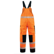 HR18-Orange/Black Extreme Bib Overtrouser