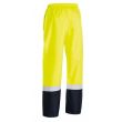 HR6965-Yellow/navy Hivis Taped Rain Overtrouser 