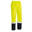 HR6965-Yellow/navy Hivis Taped Rain Overtrouser 