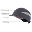 PF105E-Navy Bump cap short peak