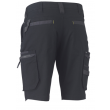 T1330-Black, FLEX & MOVE™ STRETCH UTILITY ZIP CARGO SHORT 